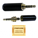 PROFICON  25M4PMG επίχρυσο φις 2.5mm 4p